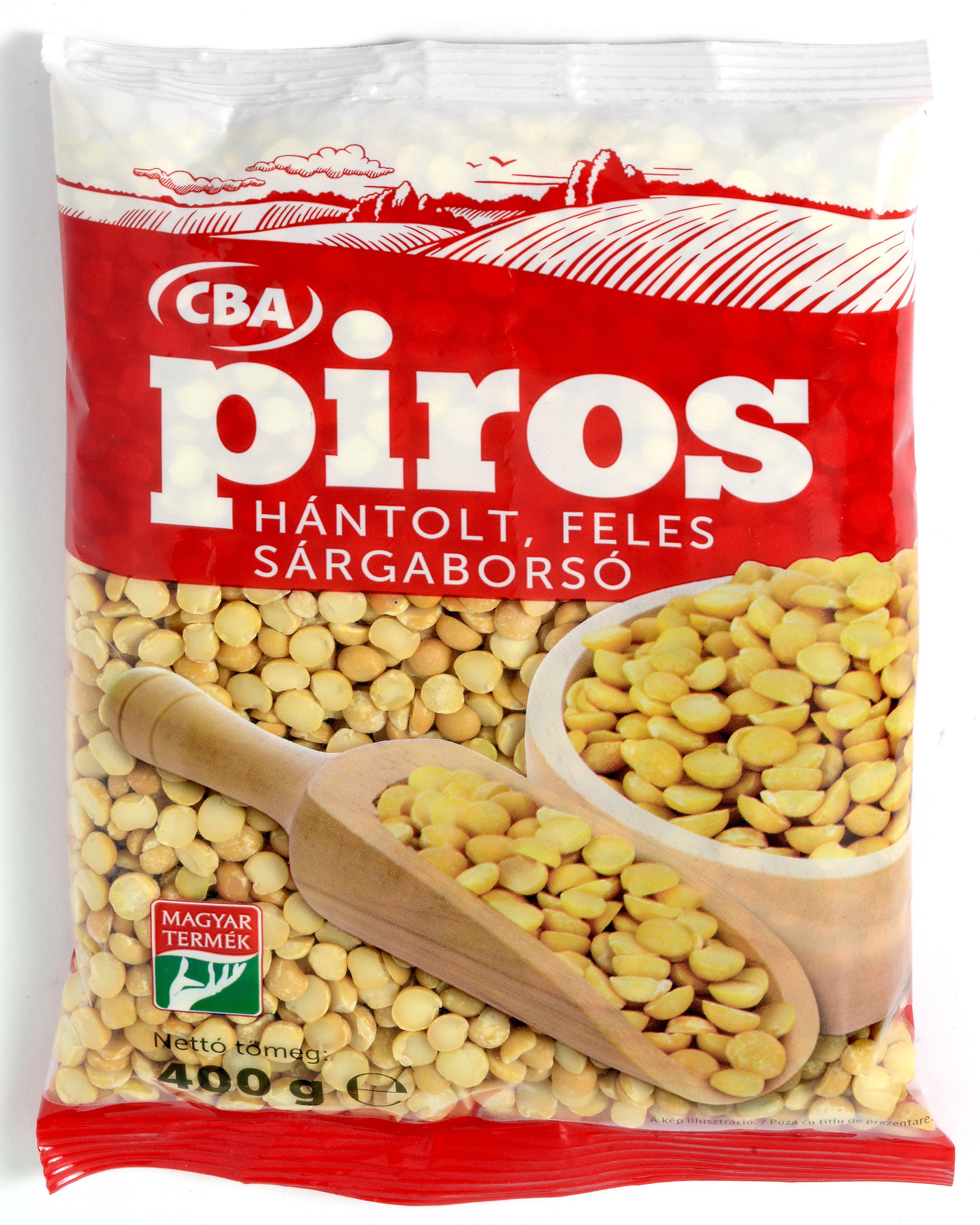 CBA Piros Hántolt feles sárgaborsó 400g